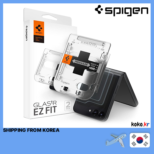Set 2 Kính Cường Lực Bảo Vệ Màn Hình Điện Thoại SPIGEN Galaxy Z Flip 5 GlasTR EZ Kèm Phụ Kiện