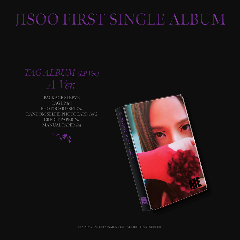 Album BLACKPINK JISOO đĩa đơn đầu tay ME phiên bản Tag lp