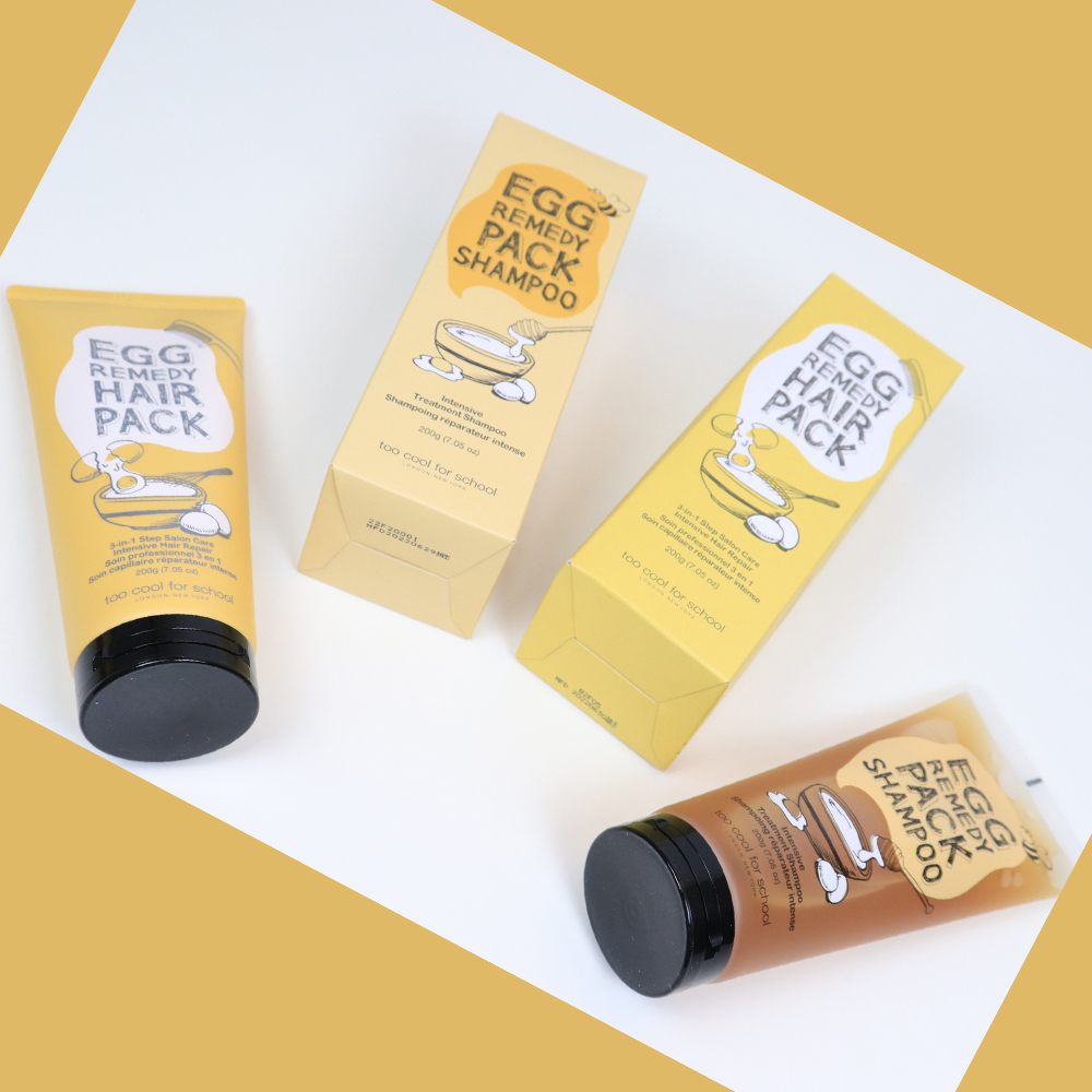Egg Remedy Hair Oil - 100ml & Hair Pack - 200g & Pack Shampoo - 200g & Hair Essence - 100ml