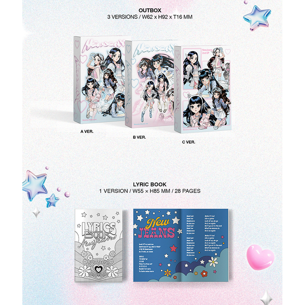 Album thứ 2 Hybe Labels no pob newjeans "get up" phiên bản weverse ngẫu nhiên