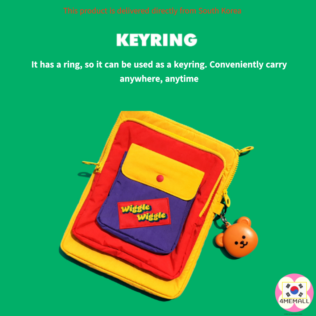 Wiggle wiggle băng đo + móc khóa có thể treo túi 1p 3 loại