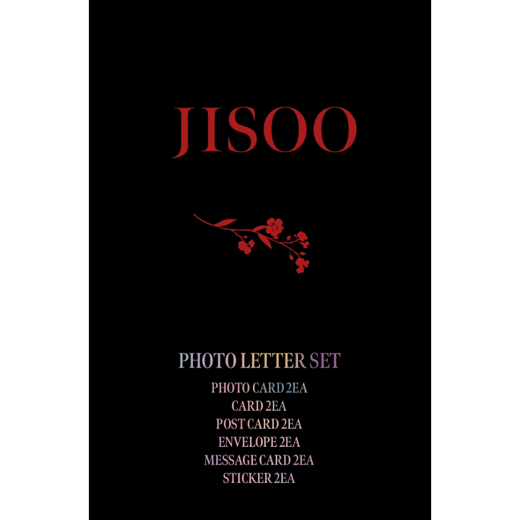 JISOO PHOTO LETTER SET