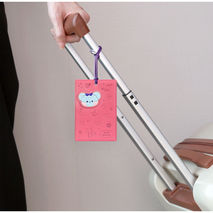 Nhãn Dán Bằng Da Họa Tiết BT21 Minini Dùng Cho Du Lịch