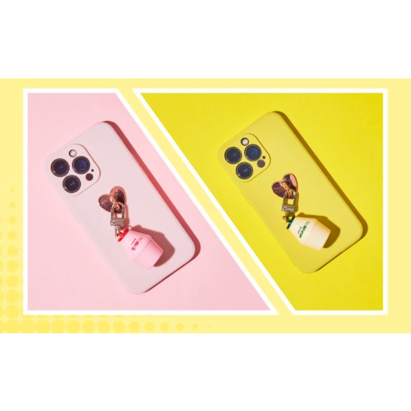 Móc Khóa mini Hình Hộp Sữa Chuối / Dâu Tây