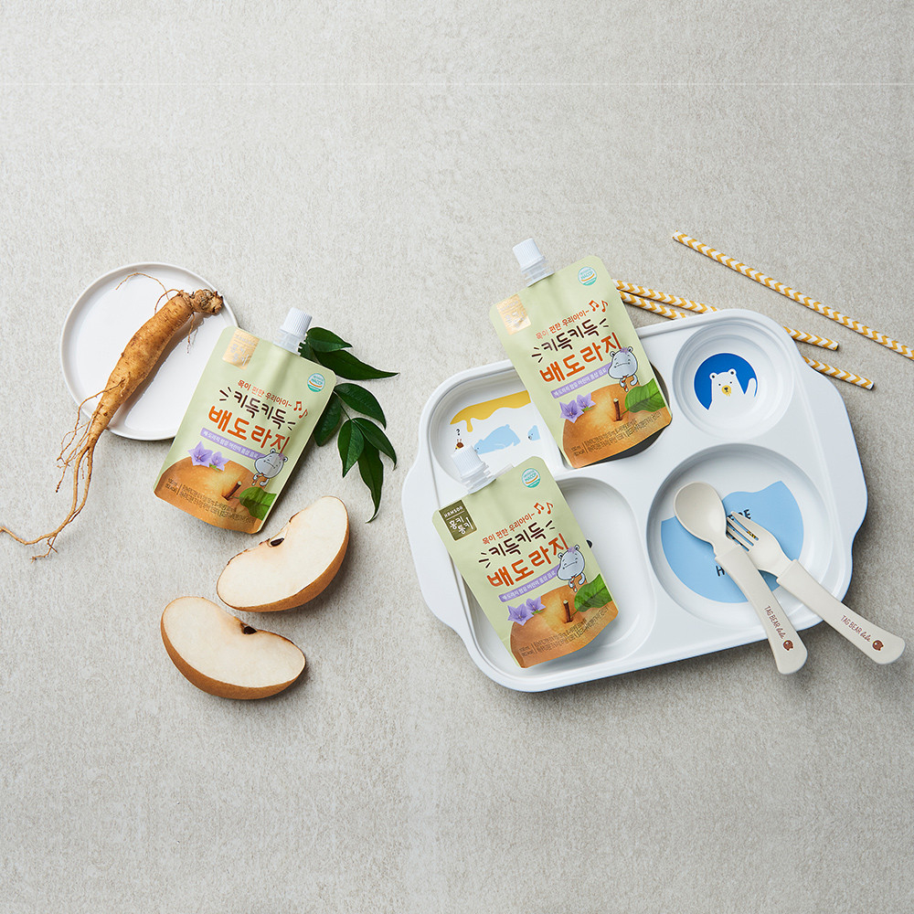 Nước ép lê, rễ cát cánh, hồng sâm cho bé Hamsoa 100ml x 10 gói