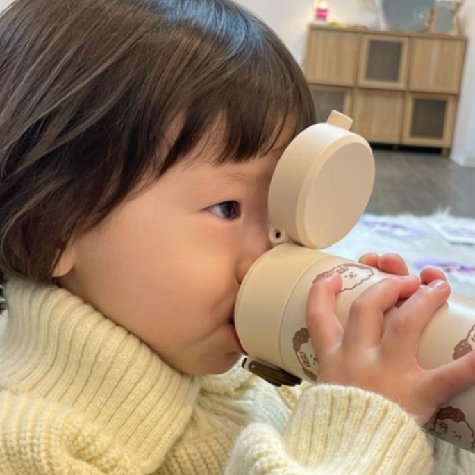 Bình uống nước giữ nhiệt UBMOM One-Touch Bubblemong Stainless Tumbler 220ml