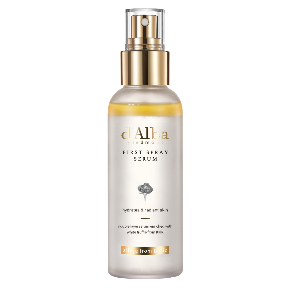 [d'Alba Official] SET QUÀ TẶNG Serum dạng xịt căng bóng 100ml + 50ml + Túi da cầm tay