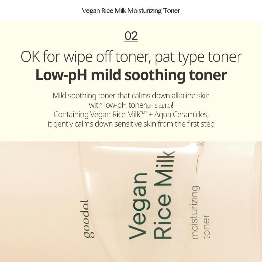 Toner sữa gạo GOODALVEGAN dưỡng ẩm cho da được chứng nhận 250ml