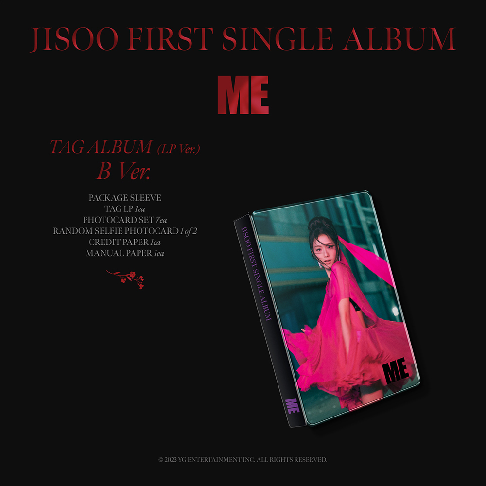 Album BLACKPINK JISOO đĩa đơn đầu tay ME phiên bản Tag lp