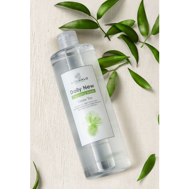 Hàn Quốc vitahalo hàng ngày Nước tẩy trang TRÀ XANH 500ml