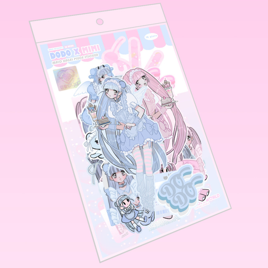 Bộ Hình Dán DOMI WORLD  DODO x MiMi Piece