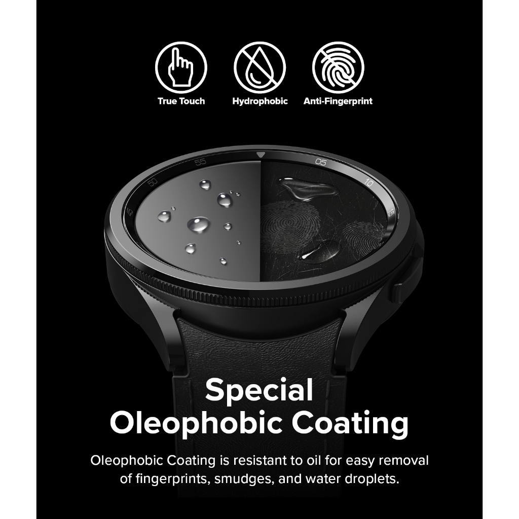 RINGKE Kính Cường Lực Bảo Vệ Màn Hình Cho Galaxy Watch 6 Classic 43mm