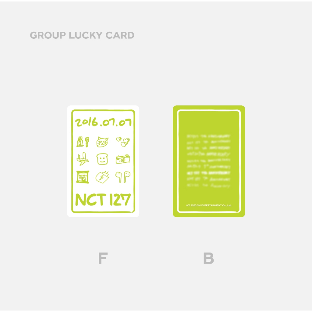 NCT 127 7th Anniversary Lucky Card Set