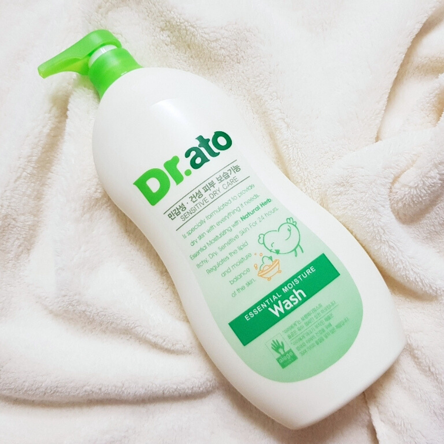 Sữa dưỡng ẩm, sữa tắm dịu nhẹ cho bé Dr.ato Essential Moisture Lotion/ body wash 500ml