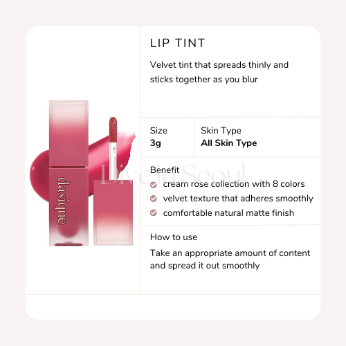 Cream de Rose Tint – 8 màu