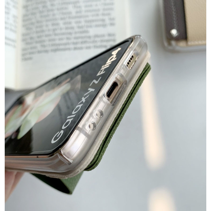 Ốp Điện Thoại 2 Màu Có Vòng Đỡ Cho Samsung GALAXY Z Flip3 / 4
