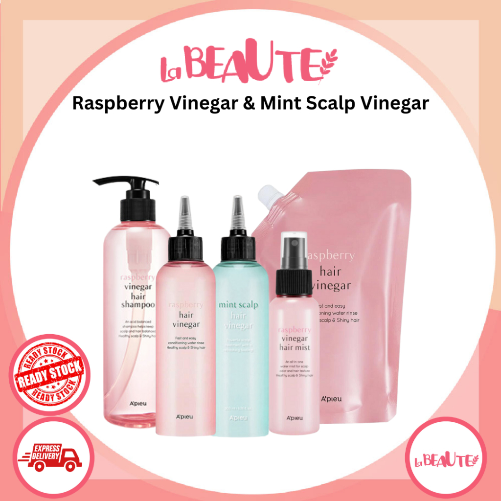 A'pieu raspberry vinegar & mint scalp vinegar [dầu gội / mist / vinegar / vinegar refill] để nuôi dưỡng tóc