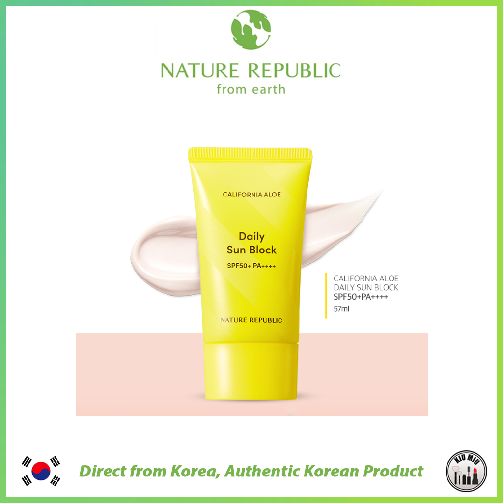 Kem chống nắng hàng ngày NATURE REPUBLIC chiết xuất lô hội California ALOE SPF50+ PA++++ 57ml