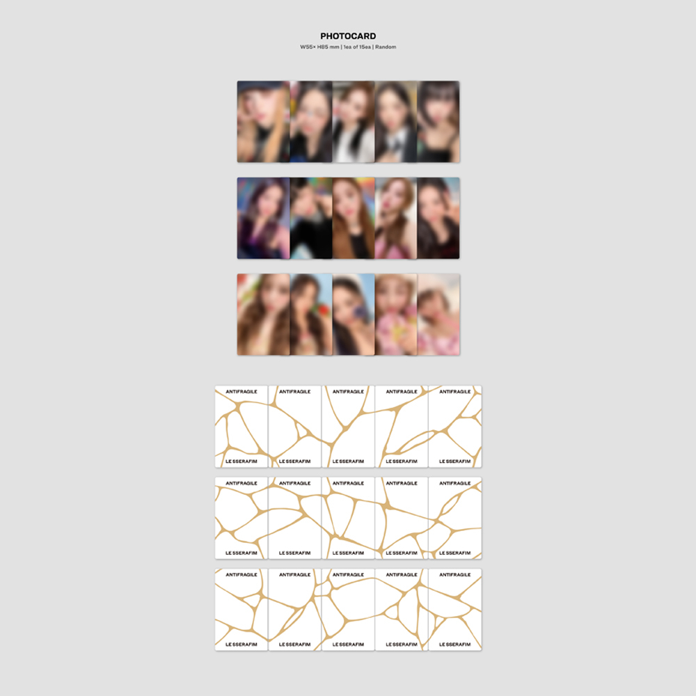 Album HYBE LABELS Le Sserafim 2 mini Antifragile phiên bản sách ảnh POB Synnara