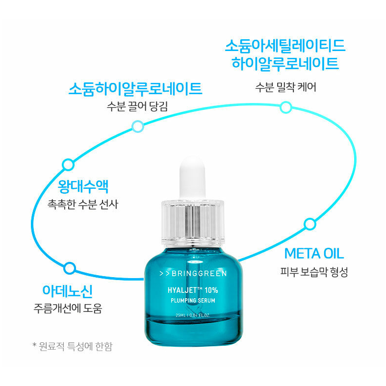 BRING GREEN ZINC TECA / TONING VITA / HYALJET SERUM 25ml