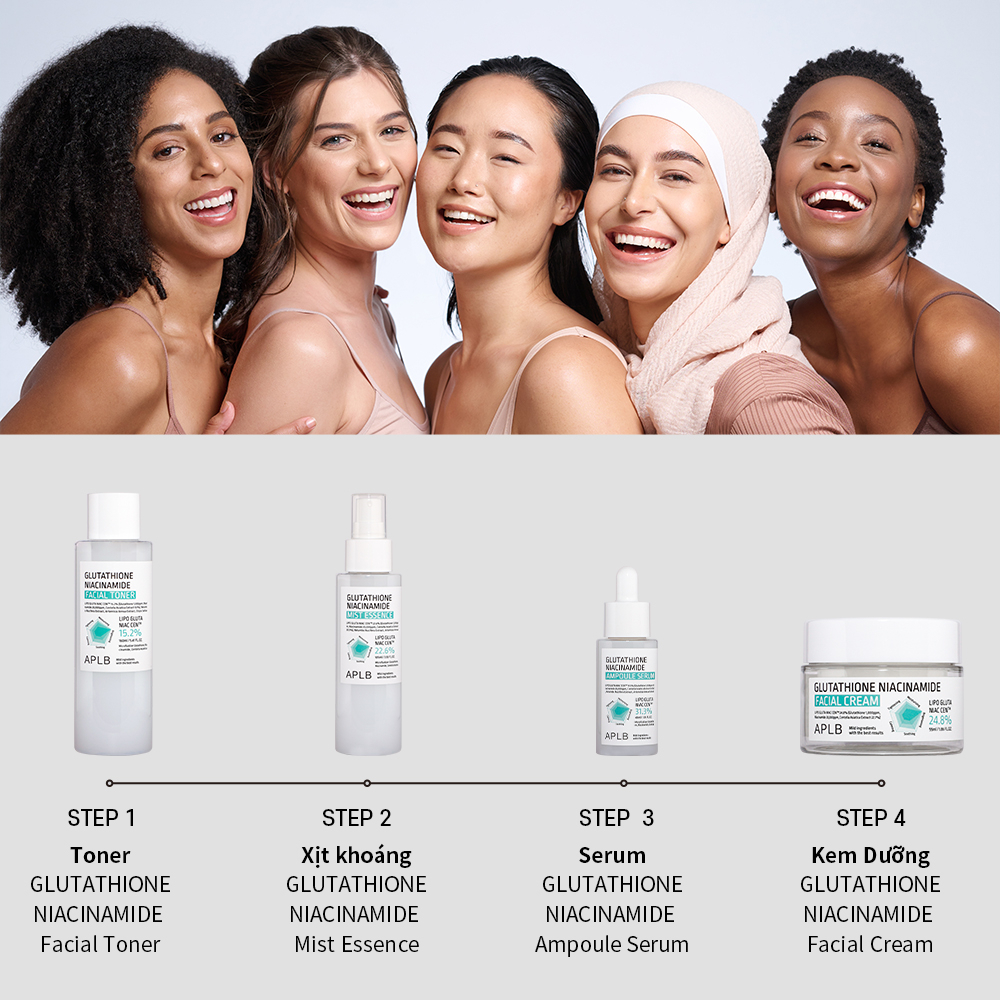 Serum Dưỡng Trắng Da Cao Cấp APLB Glutathione Niacinamide Ampoule Serum 40ml