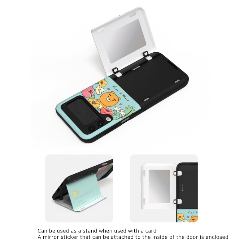 Bao Da Điện Thoại Có Ngăn Đựng Thẻ Cho Samsung Galaxy Z Flip4