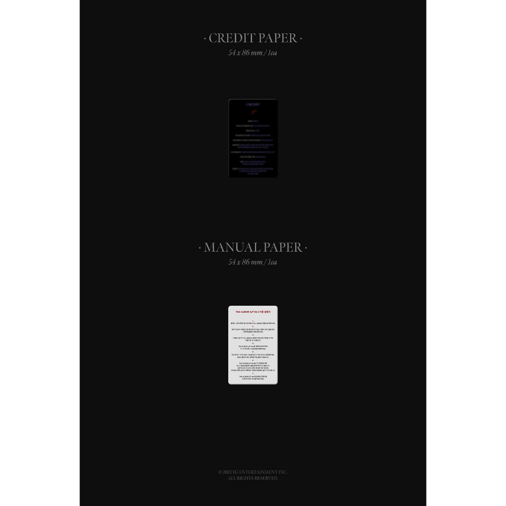 BLACKPINK JISOO  First Single Album TAG ALBUM