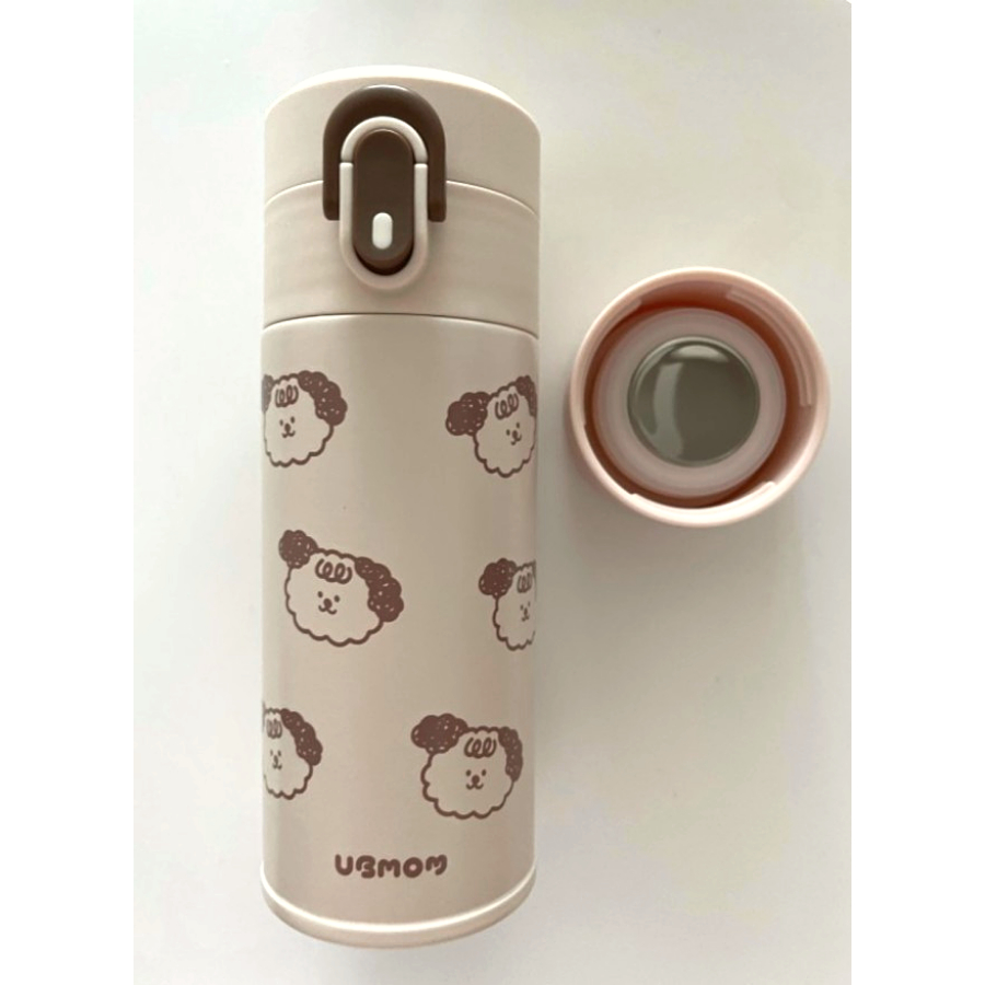 Bình uống nước giữ nhiệt UBMOM One-Touch Bubblemong Stainless Tumbler 220ml