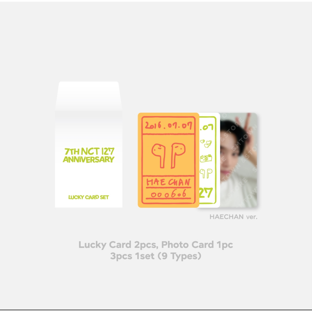 NCT 127 7th Anniversary Lucky Card Set