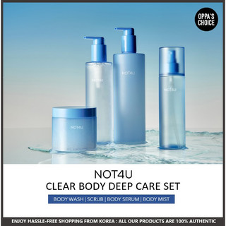 Set chăm sóc cơ thể not4u clear body deep care