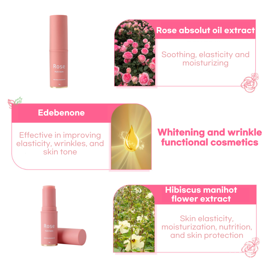 Thỏi Kem Dưỡng Trắng Da Tinh Chất Hoa Hồng Tự Nhiên 10G