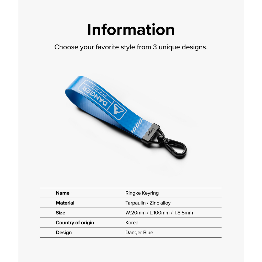 Dây đeo Ringke Key Ring tương thích với Tai nghe Phím Máy ảnh ID