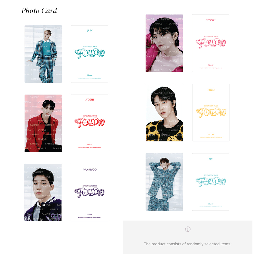 Set thẻ sưu tập Hybe Labels Seventeen Tour Follow