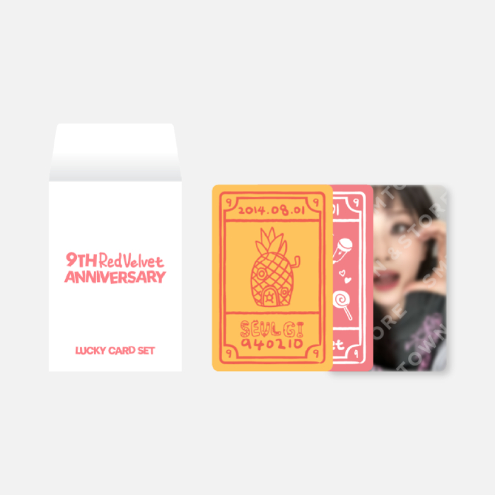 Red Velvet 9th Anniversary Lucky Card Set