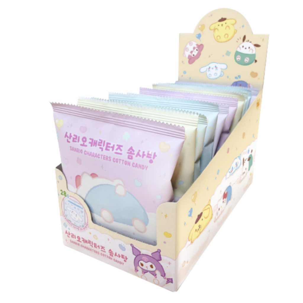 Sanrio Cầu Vồng Bông Kẹo Bông 1 Cái Với Nhãn Dán Ngẫu Nhiên