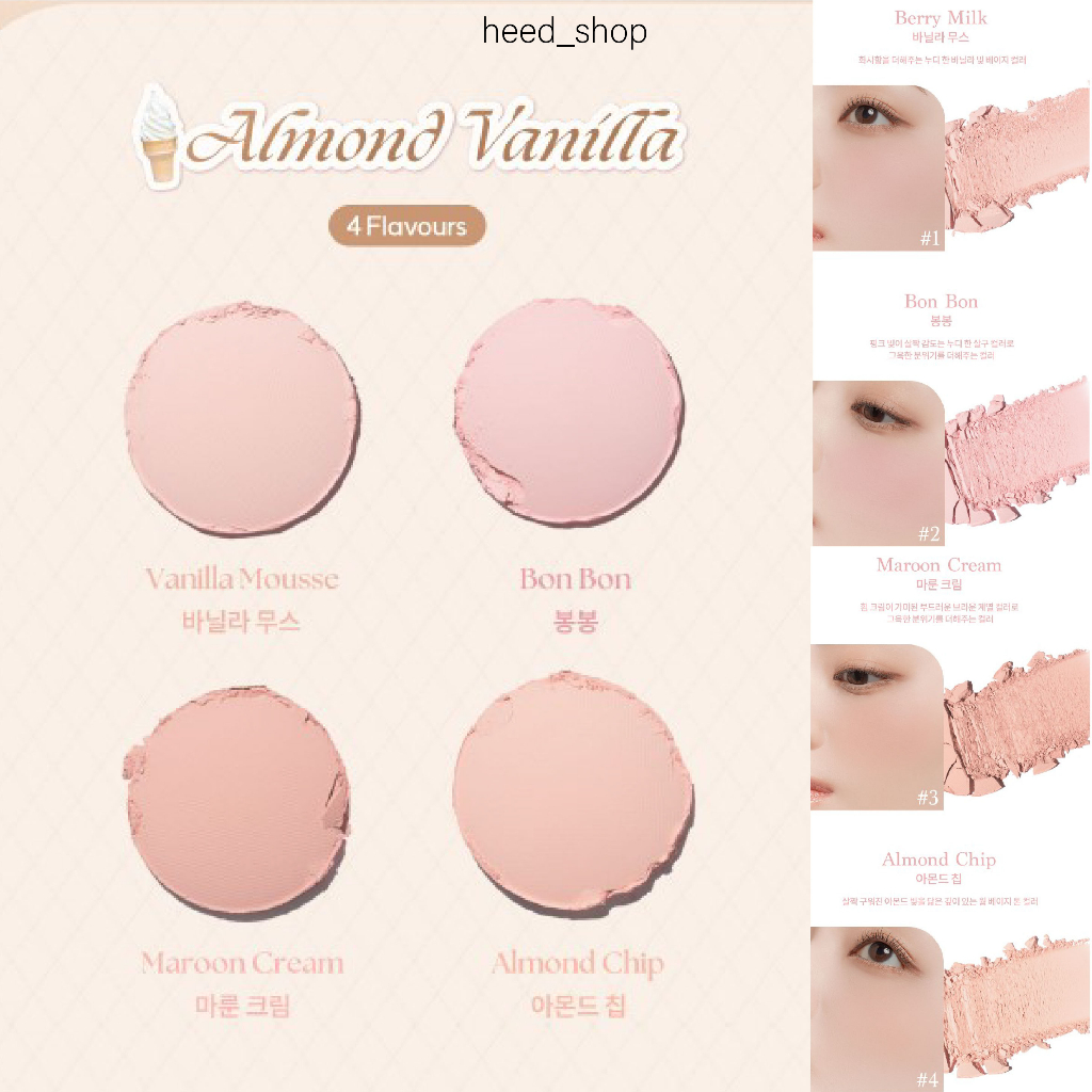 Bảng Phấn Má Hồng Dạng Kem Dasique