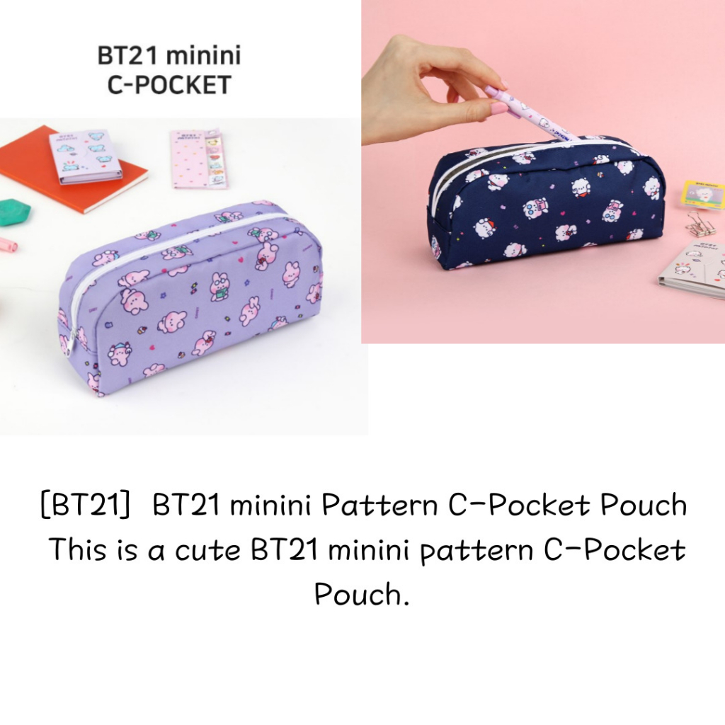 Bt21 minini pattern c-pocket pouch  - 6 ký tự