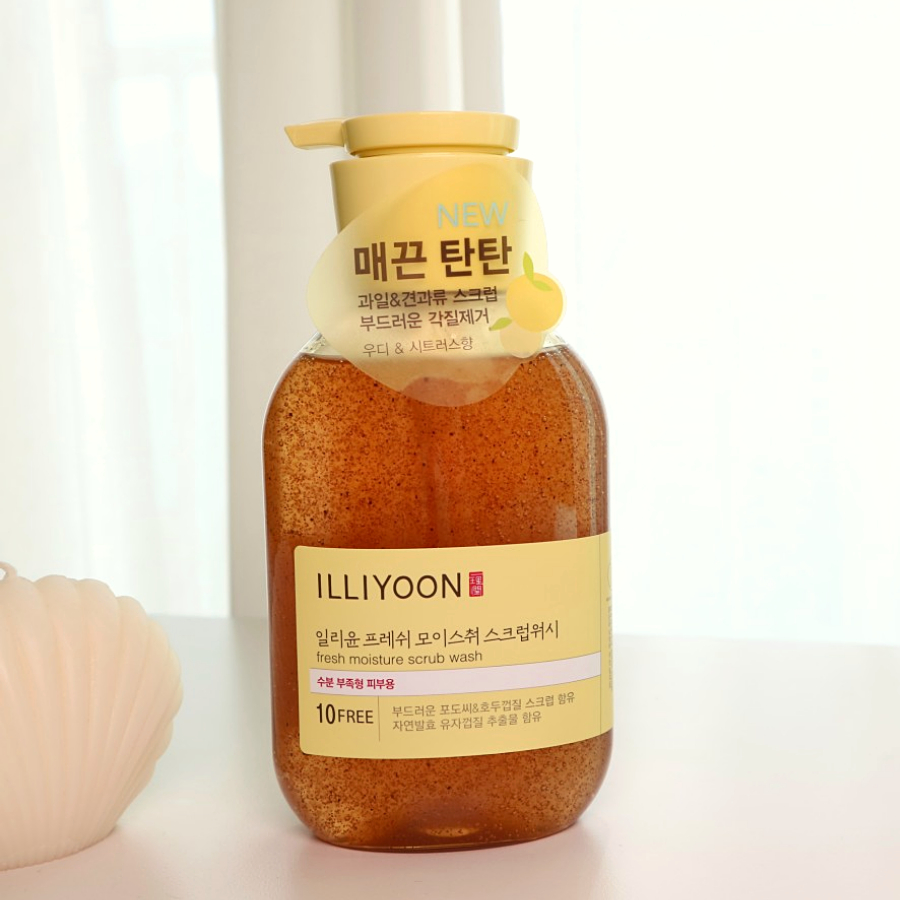Sữa tắm tẩy da chết body Illiyoon Fresh Moisture Scrub Wash 400ml