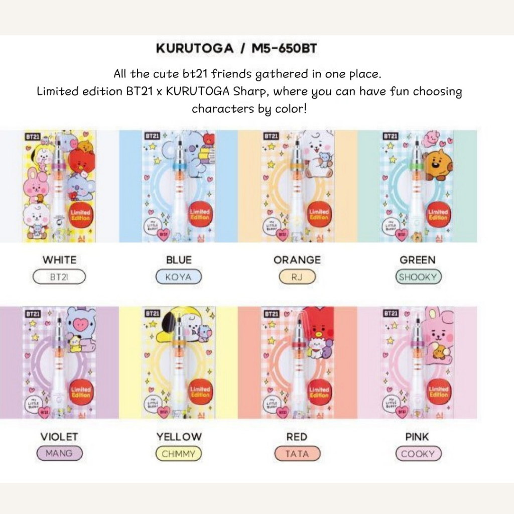 Bt21 kurutuga sharp 0.5mm-7 Nhân Vật