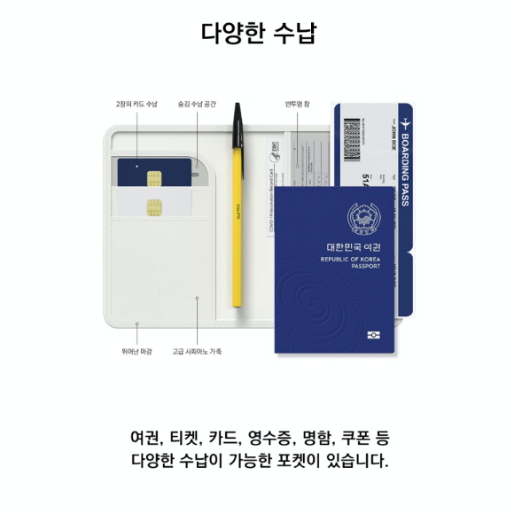 Bao Da Hộ Chiếu Saffiano RFID Chống Trượt