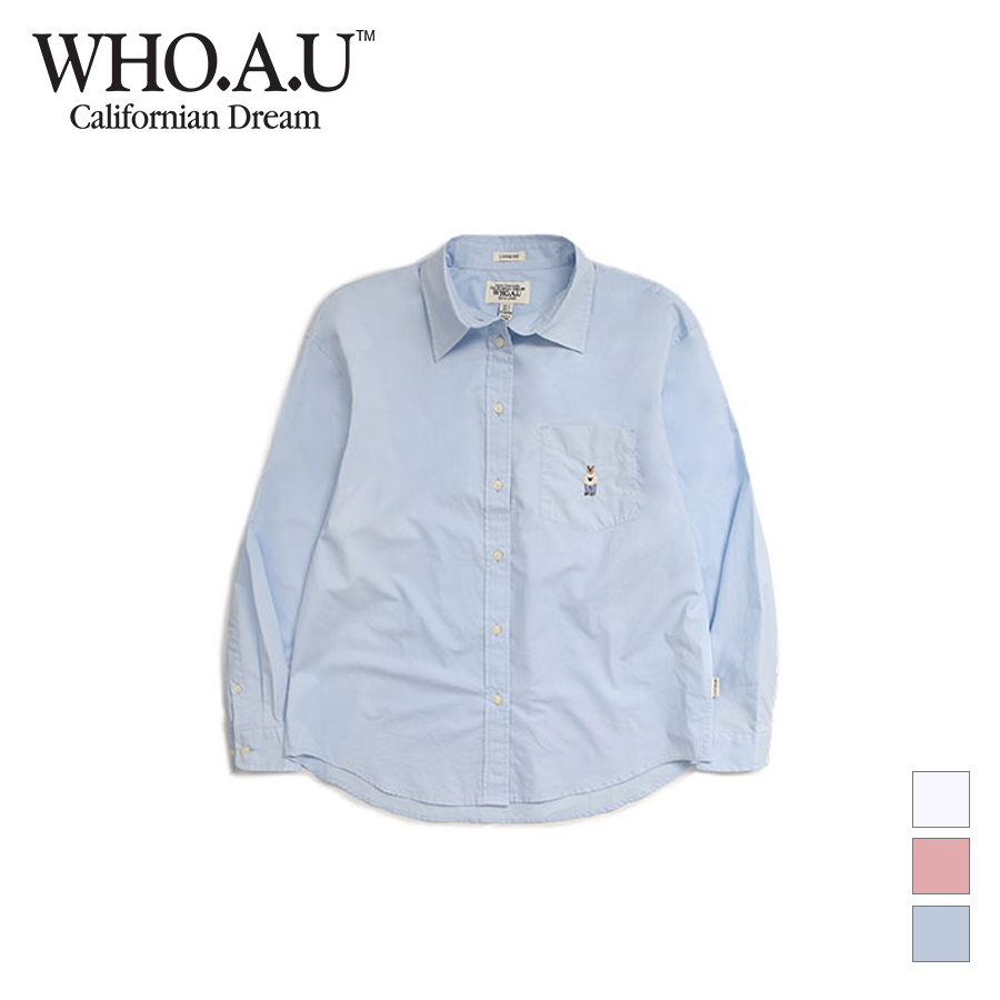 Áo sơ mi nữ WHO.A.U WHYAD3821F tay dài layer Steve (mẫu mới)