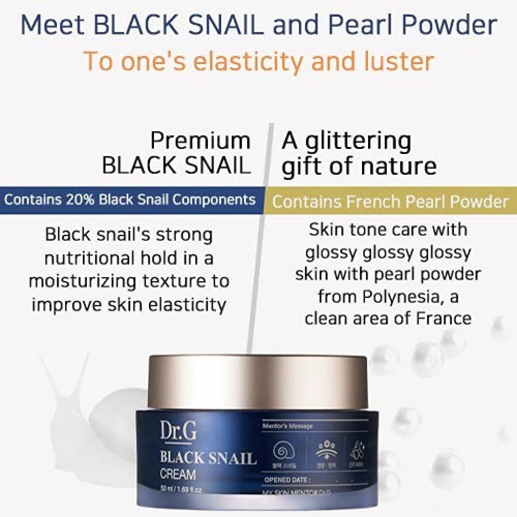 Kem Dưỡng Trẻ Hóa Sáng Da Dr.G Black Snail Cream 50ml + Một Món Quà Nhỏ