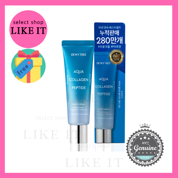 Set 6 Kem Dưỡng Da Đa Năng Dewytree Aqua Collagen Peptide 50ml | Giao Hàng Từ Hàn Quốc | Quà Tặng Miễn Phí