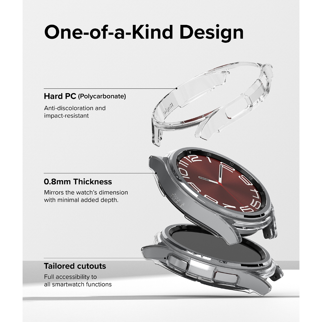 RINGKE Slim Ốp Lưng CứNg Siêu Nhẹ ChốNg TrầY XướC Cho ĐồNg Hồ Galaxy Watch 6 Classic 47mm