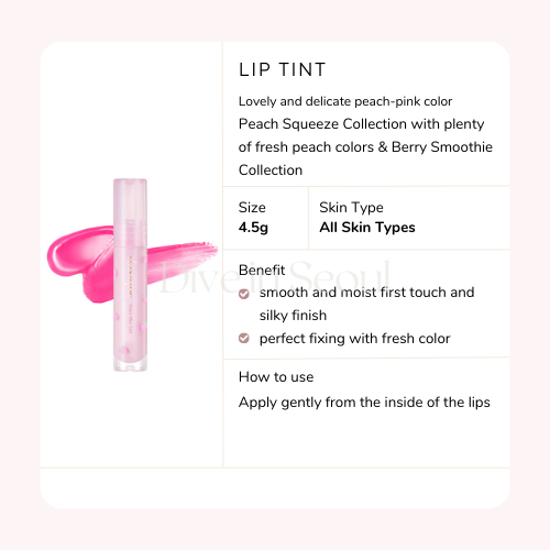 Bộ Sưu Tập water blur tint & berry smoothie 10 Màu Tùy Chọn