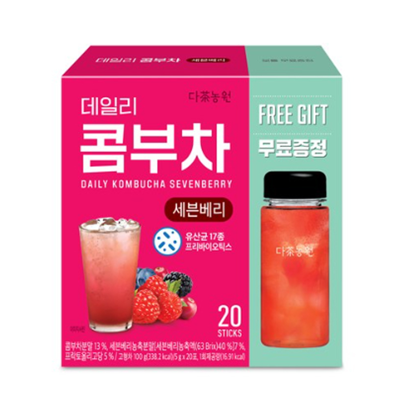 Hàn Quốc Danongwon Kombucha sevenberry 5g x 20 gói