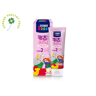  Hàn Quốc aekyung 2080 Trẻ em 2 Step florua thấp kem đánh răng dưa gang fruity 80g tuổi : 3~5 