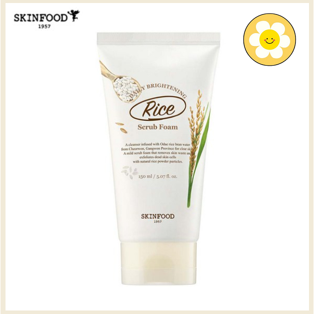 Sữa Rửa Mặt Chiết Xuất Gạo Làm Sáng Da Tẩy Tế Bào Chết SKINFOOD