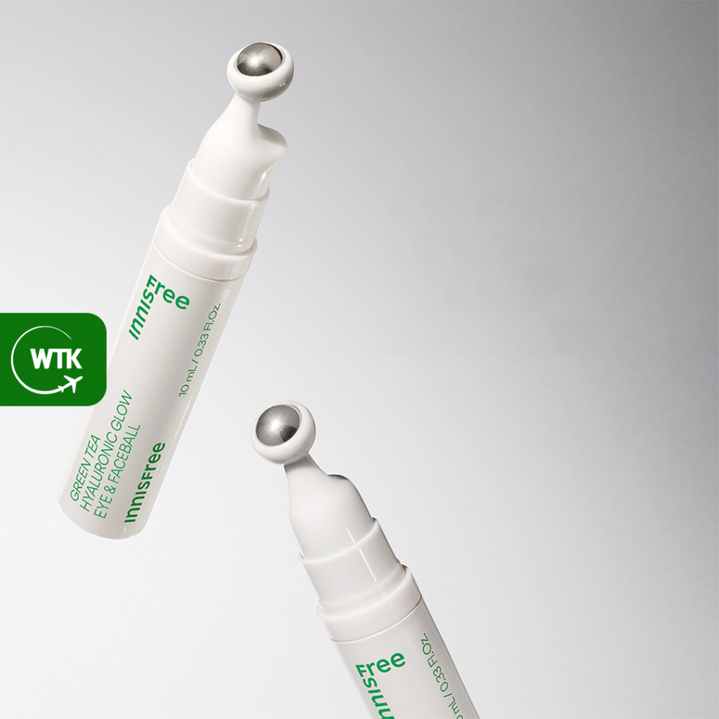 INNISFREE Green Tea Hyaluronic Eye & Face Ball Tinh Chất Trà Xanh Và Axit Hyaluronic 10ml Dạng Bóng Lăn Giúp Dưỡng Ẩm Và Làm Dịu Da