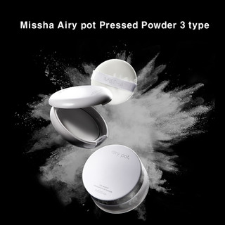 Phấn nén missha airy pot màu bạc hà / hồng / trong suốt